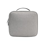 Rownyeon Makeup Train Cases Travel Makeup Bag Waterproof Portable Cosmetic Cases Organizer Mini with Adjustable Dividers for Cosmetics Makeup Brushes Toiletry Jewelry Digital Accessories Large