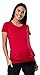 Produktbild HAPPY MAMA. Damen Umstandsmoden Top Still T-Shirt Lagendesign Kurze Ärmeln. 436p (Himbeere, EU 40/42, L)