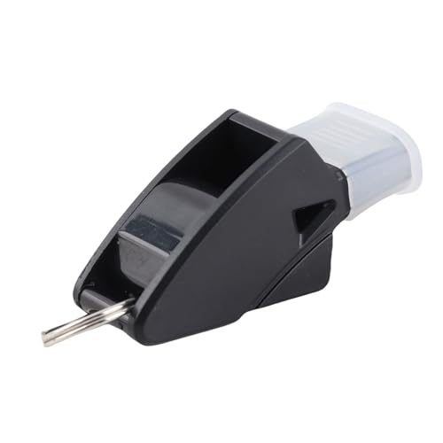 Silbato plástico para deportes con sonido nítido y cordón negro miniatura 3