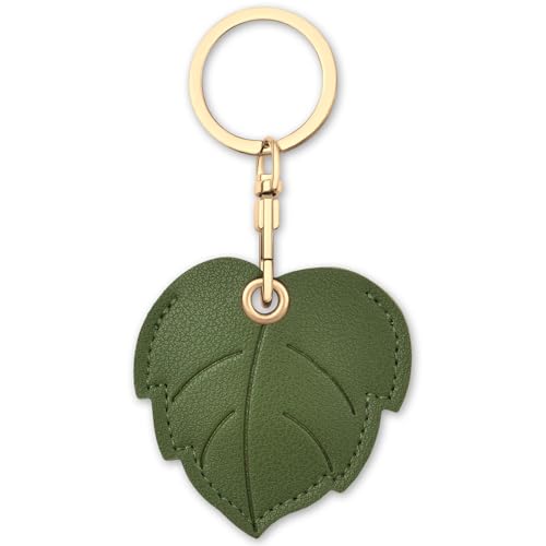 AXFEE Airtag Porte Clé, Mignon PU Étuis pour Apple AirTag, Portable Key Finder pour Clés Enfants Animaux de Compagnie, [ Porte- Clés Contrôle d'Accès]...
