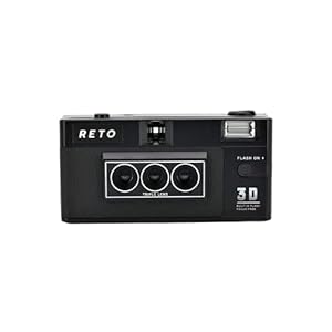 RETO Reto3D 35mm 3D Film Camera – Retro Lenticular 3D Effect Boomerang Wigglegram Camera