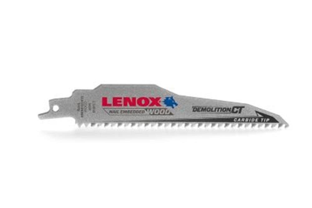 Lenox Demolition Reciprocating Saw Blade 6"" 152mm CT Carbide Tipped 1832118