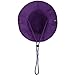 Wide Brim Hiking Fishing Safari Boonie Bucket Hats 100% Cotton UV Sun Protection for Men Women Outdoor Activities S/M Purple