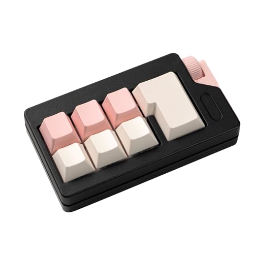 Keyboard Fidget Clicker Toy for Adults, Fidget Keyboards Sensory Fun Toys for Anxiety Decompression, Gift Christmas Ideal for Lover (Black Pink)