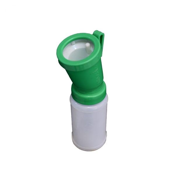 Kshama PVC Teat Dip Cup | Veterinary Use Sheep Nipple Cleaning Bath Cup | Reusable Translucent Milking Hygiene Medicine Bottle for Cow, Buffalo and Goat (300ml)