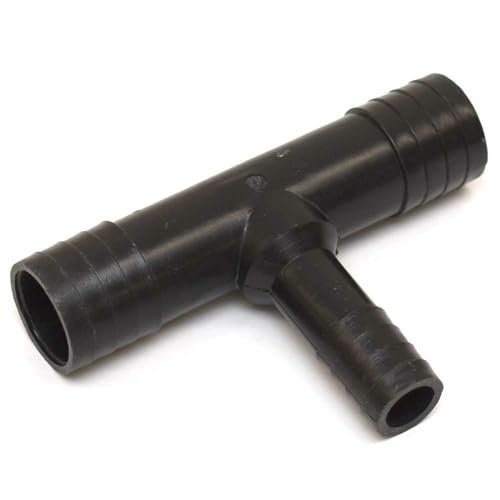 Sportsman Boat T Fitting | 1 1/8 x 1 1/8 x 3/4 Inch Black Plastic