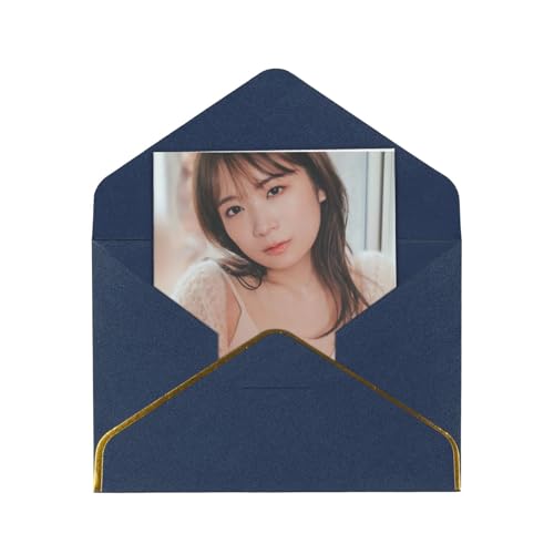 メッセージカード 秋元真夏 グリーティングカード 人気 シンプル 挨拶状 年賀状 感謝カード 金箔押し 封筒付き 多機能 レター用品 友達 家族 記念日 新年 お正月 お誕生日 贈り物 おしゃれ プレゼント