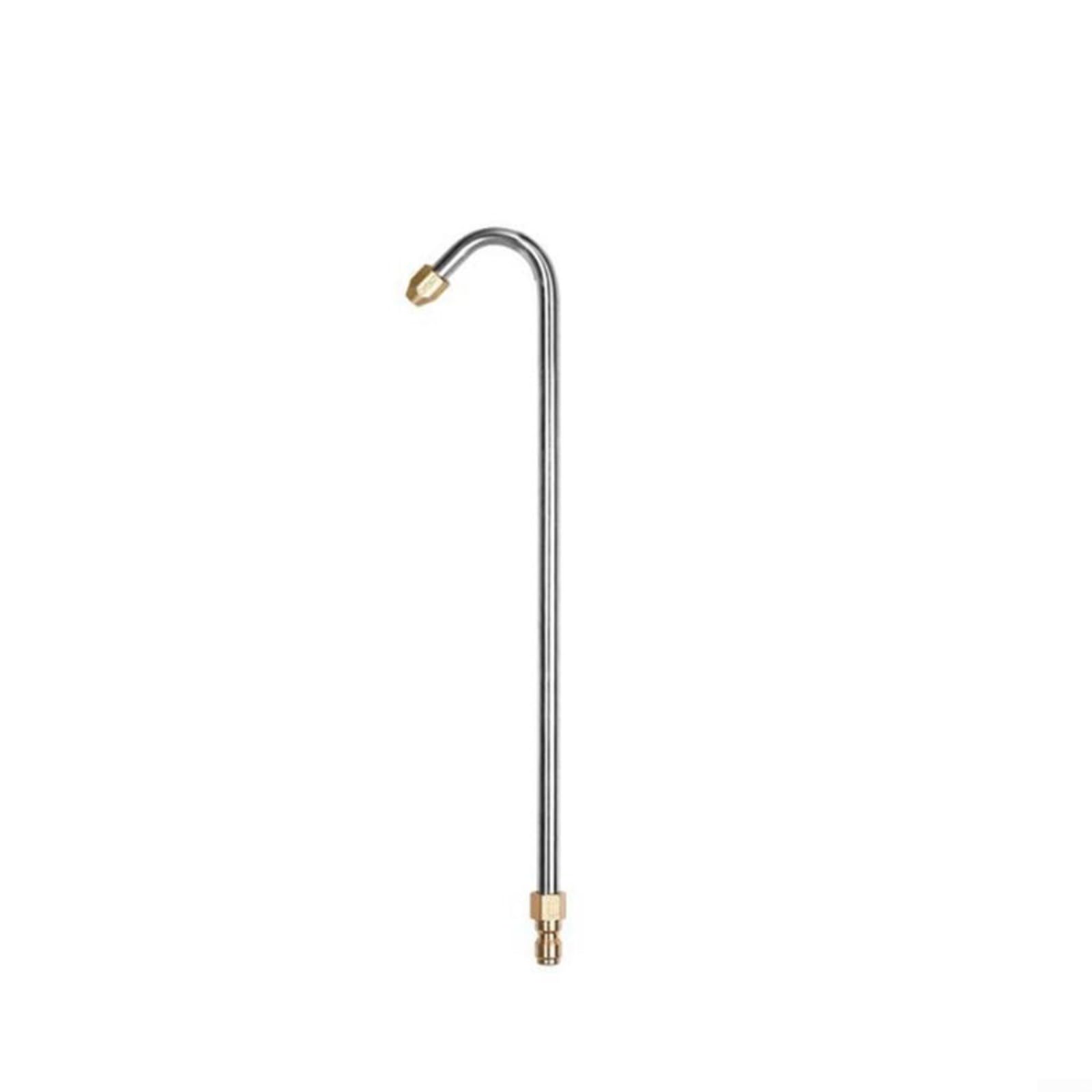 EffiFish Stainless Steel Pressure Washer Extension Wand Extension Rod 5000 PSI High Extension Lance Attachment 30/90/U-Shaped Spray Nozzle Jet(35cm U-Shaped)