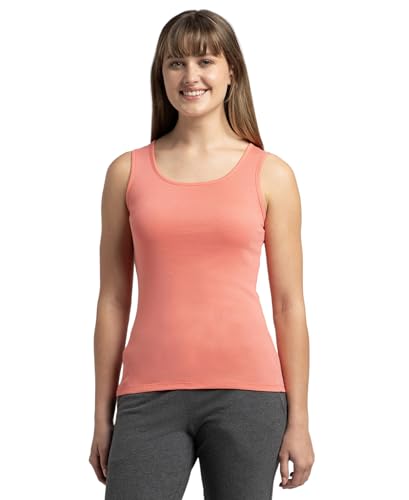 Image of Jockey A113 Women's Super Combed Cotton Rib Fabric Slim Fit Solid Tank Top