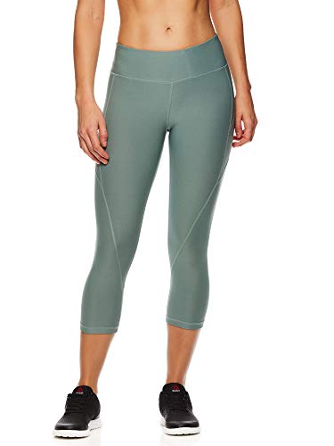 Leggings Capri Reebok para mujer con compresión y cintura media