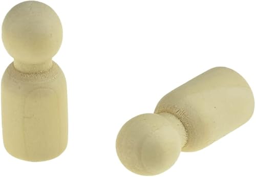 Miniatura 7 de HAHIYO 10 muñecas de madera con forma de ángel de 2 pulgadas, sin terminar, de madera, sin terminar, para personas y manualidades, muñecos de