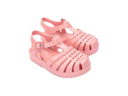 Image of mini melissa Possession Jelly Fisherman Sandal for Toddler and Kids | Iconic Fisherman Jelly Sandal for Toddlers & Girls, Adjustable Buckle, Waterproof, Bubblegum Scent, Play & Dress Shoes