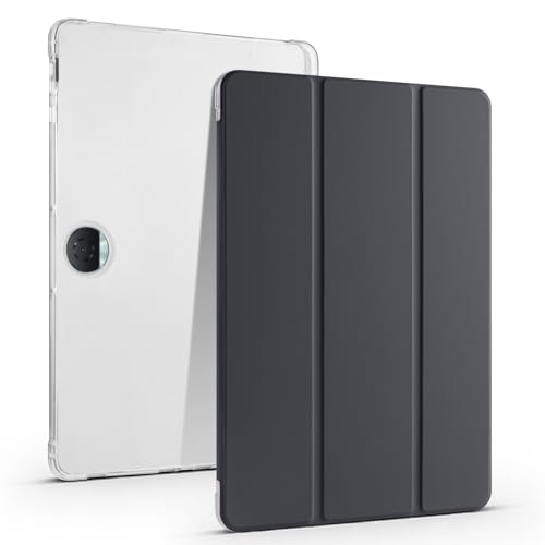 for Huawei Honor Magic Pad 2 12.3 inch Full Protective Transparent Back Stand Case[Pen Holder], Shockproof Stand Case Cover with Auto Wake/Sleep,Black