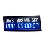 Timer da palestra, timer elettronico a LED da 1,8 pollici, timer con conto alla rovescia di 999 giorni con telecomando, regolazione 12/24 ore, regolazione della luminosità a 6 livelli,per competizioni