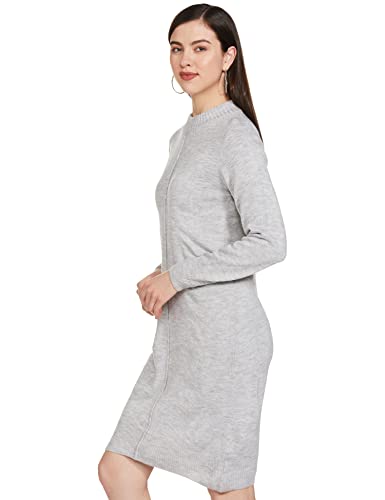 Image of Amazon Brand - Symbol Women's Acrylic One Piece Knee-Length Sweater Dress (Available in Plus Sizes)