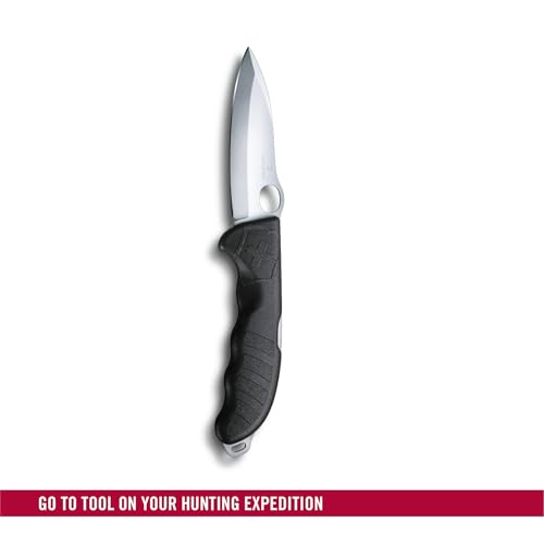 Victorinox Hunter Pro Swiss Army Knife, Large, Multi Tool, 2 Functions, Large Locking Blade, One Hand, Black - 2