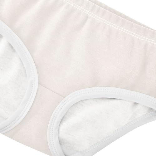 Joisal Toddler Girls Underwear 2t Cotton Panties for Girl Fun Print Kids Briefs Undies Seashell Cream4