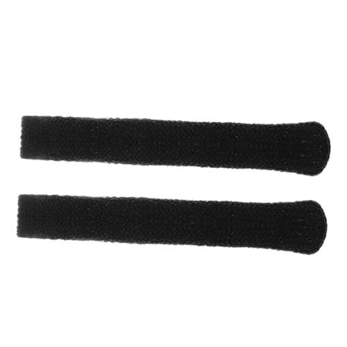 HOMOCONO 1 ペア ニットメガネスリーブ メガネテンプルスリーブ 滑り止めグラスグリップ メガネエンドのヒント メガネイヤーグリッパー 耳用メガネクッション スパンデックス Black