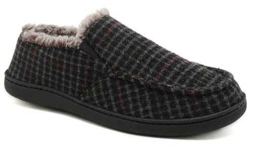Chaussons pour hommes chauds antidérapants pour l'intérieur et l'extérieur