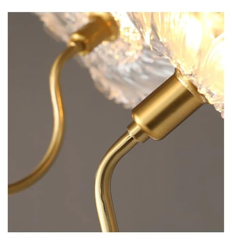 Lustre en verre rouge résolvez le manque de lumière du salon avec ce plafonnier floral