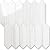 Vamos Tile Glossy Dolomite White Backsplash Tile Peel and Stick, 12.8 x 12.8 Inch 10 Sheets Long Hexagon PVC Self Adhesive Mosaic Wall Tiles Stick on Backsplash for Kitchen and Bathroom