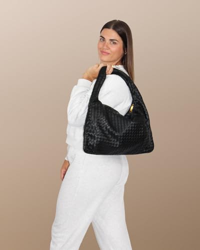 Bolso grande de hombro tejido lemonbella miniatura 2