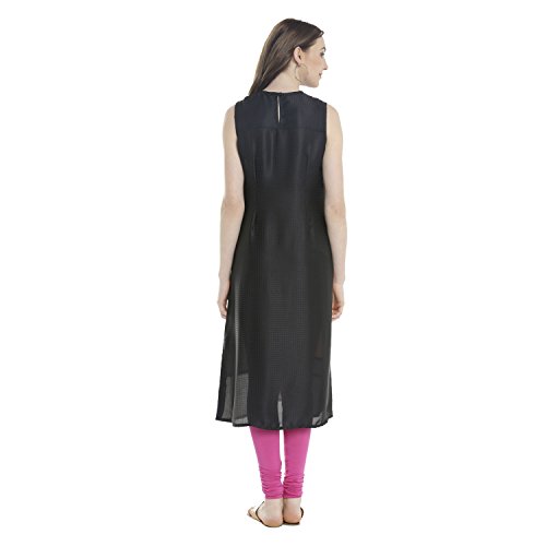 Image of Rangmanch By Pantaloons Women's Satin Straight Kurta
