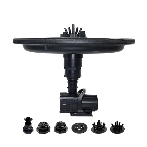 HALF OFF PONDS 1/4 HP Floating Fountain | 100 Foot Cord | 9 Patterns | Surface Aeration for Ponds | AQF3000-100