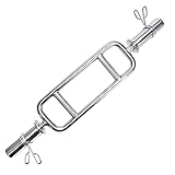 34' Olympic Triceps Bar, Solid Standard Threaded Triceps Bar Deadlift Barbell Home Gym Weightlifting Exercise for Squats, Deadlifts,Shrugs, Max Capacity 200lbs