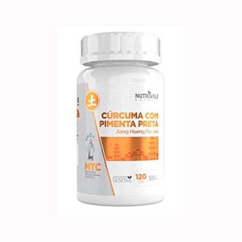 Curcuma Longa Com Pimenta Preta 650mg 120 capsulas - Nutrivale