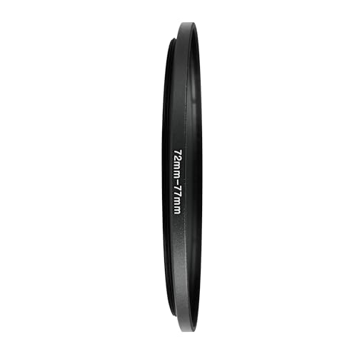 Image of 72-77mm Step-Up Ring Adapter, 72mm to 77mm Step Up Filter Ring for 72mm Lens Install 77mm ND CPL UV Camera Lens Filter(72mm-77mm)