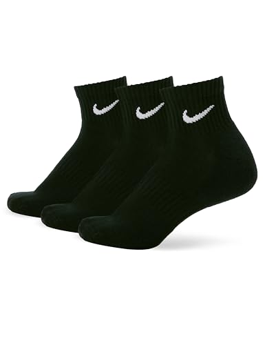 Image of Nike Unisex Adult Everyday Cushioned Training Ankle Socks (3-Pack) | Mens and Womens