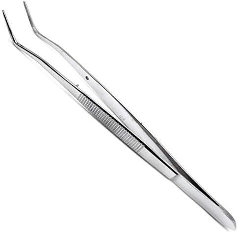 Meriam Foil Dental Cotton Tweezer Serrated Angled Beak Dressing Pliers Surgical Forcep Diagnostic Instruments