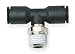 Male Branch Tee, 10mm OD x 1/2NPT, PK10