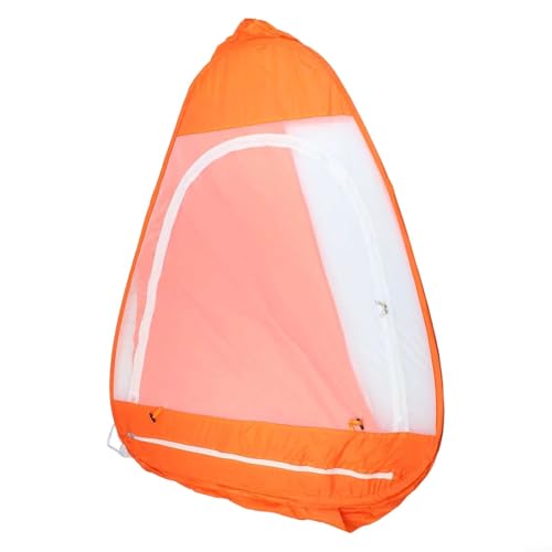 Gdfnmogo Tienda de meditación de malla para uso al aire libre, ligera y para llevar (naranja)