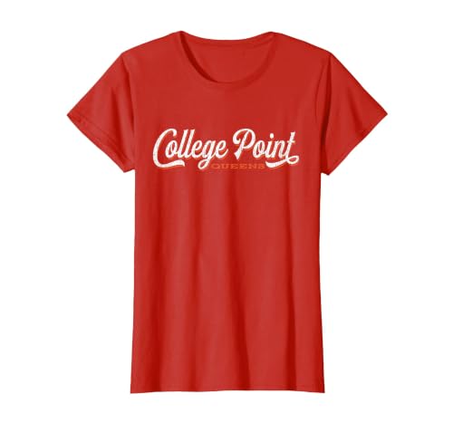 College Point Queens New York T-Shirt T-Shirt, Women, Red, Small