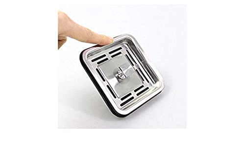 THOISEWELT-AISI-304-Stainless-Steel-Heavy-Body-Kitchen-Sink-Wash-Basin-West-Coupling-Square-Drainer-Strainer-Made-In-India-4-x-4-In-1 THOISEWELT® AISI 304" Stainless Steel Heavy Body Kitchen Sink Wash Basin West Coupling Square Drainer Strainer Made In India 4 x 4 In - 1