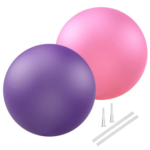 Image of PL-0003 Soft Exercise Ball, Anti-Burst Yoga Ball Chair Supports 2200lbs PL-0003