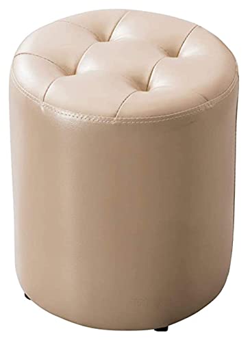 Repose-pieds & ottomans support en bois pouf rond salon chambre à coucher - 2