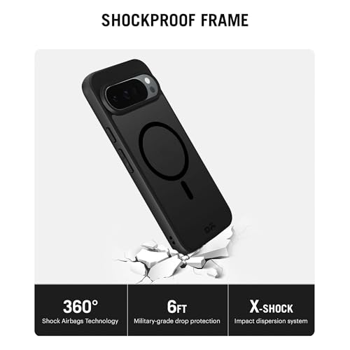 Image of DailyObjects Nimbus 2.0 Magnetic Phone Case Cover Compatible with Google Pixel 9 Pro | Wireless Charging Slim Back Cover | 2 Layer Edge Protection & Shockproof