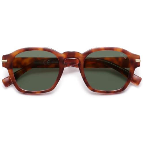 Image of SOJOS Retro Square Polarized Sunglasses Men Trendy Womens SJ2382 | Vintage UV400 90s Sun Glasses Outfit Driving