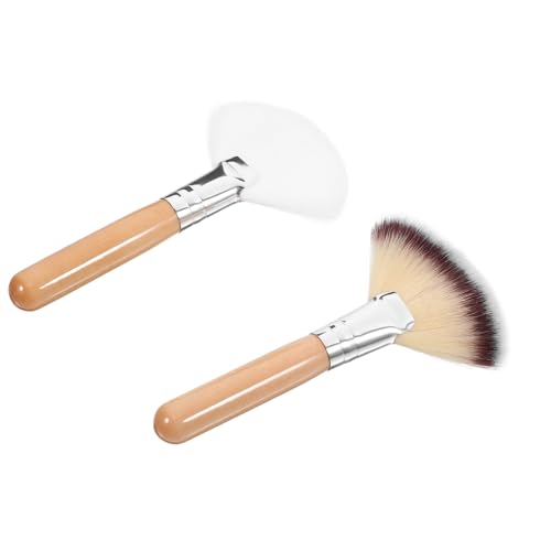 IWOWHERO Set of 2 Makeup Brushes for for Face Makeup Tools Perfect for Foundation Blush Concealer Application