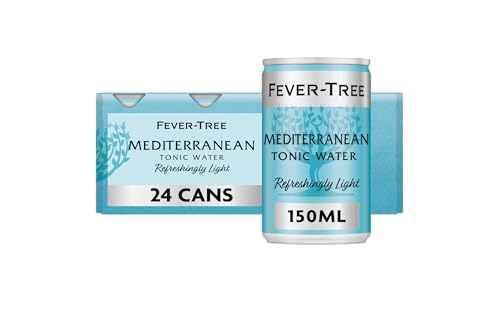 Fever-Tree Refreshingly Light Mediterranean Tonic Water 8 x 150ml (Pack of 3, Total 24 Cans)