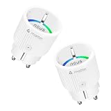 Enchufe Inteligente Matter WiFi,16A/3680W, Certificado TÜV, Monitorización de Consumo,Fácil Integración con Home Assistant, Compatible con Alexa, Google/Apple Home,SmartThings,Tuya
