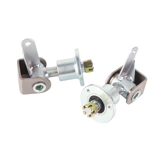 Front Wheel Hub 17mm 3 Stud Steering Knuckle Spindle with Bearing Flange for 5in Tires 6mm Studs, Direct Replacement for Go Kart ATV Quad Bike