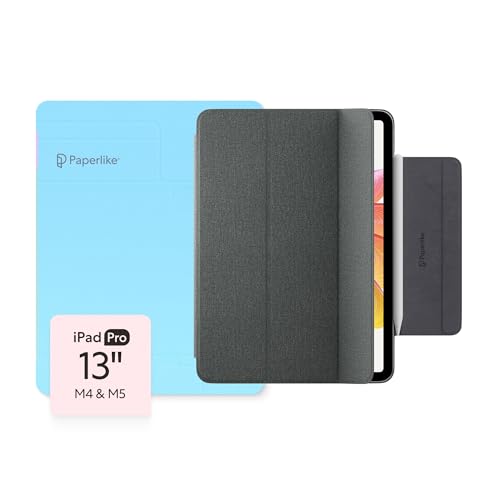 Paperlike Folio Case for iPad Pro 13” (M5 2025 / M4 2024) - Magnetic, Lightweight, Slim, Protective case with Apple Pencil Charging, auto Sleep/Wake