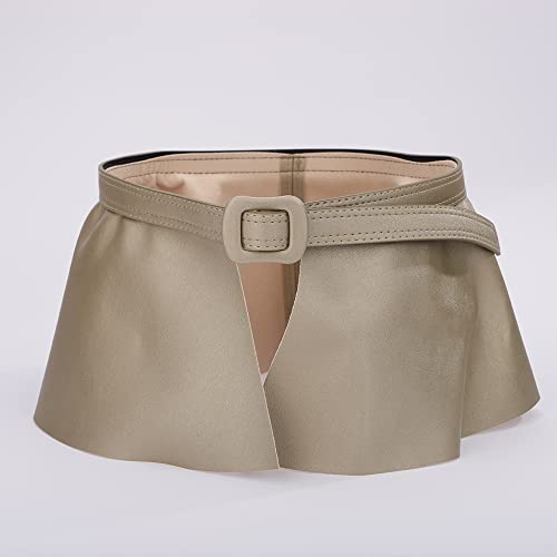 Jumwrit Pu Leather Waist Belt Fashion Dress Belt for Women Adjustable Skirt Belt with Buckle Elegant Wrap Wide Cinch for Dress Solid Color Corset Belt Waistband(Style 1)3