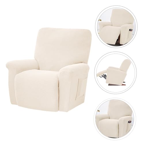 Funda para sillón de masaje blanca para proteger tapicería usada 6