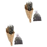 Alipis 2 Piezas Ramo De Lavanda Seca Ramo Seco Paquete De Ducha De Lavanda Lavanda Artificial Eucalipto Decoraciones De Boda para Ceremonia Plantas Artificiales Lavanda De Eucalipto
