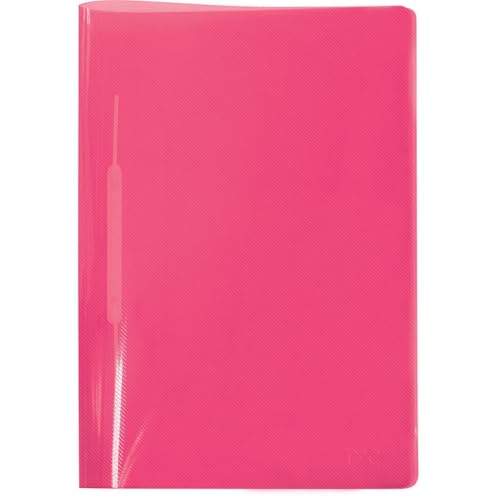 Pasta Plástica com Grampo e Trilho, Ofício, Pacote com 10 Unidades, Vermelho, Dac